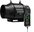 VIVOSUN T6 6" Inline Fan &Speed Controller, AeroZesh Ventilation Fan with 408 CFM EC Motor for Moisture Prevention during Snowstorm, Ideal for Winter Ventilation, Maintain Airflow During Snowy Day by VIVOSUN