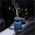 HODEMI Portable Smart Essential Oil Diffuser,Cold Mist Car Air Freshener Aromatherapy Diffuser with 10 LED Lights,Built-in Battery,Auto On/Off,4/8 Timer Modes,for Home Office and Travel (Blue) by HODEMI