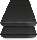Golden State Art, Archival Folio Storage Box 13x19, Clamshell Design with Metal Edge, Preserve and Store Photos Documents Cards Prints Arts Crafts DIY, Black, Pack of 2 by GoldenStateArt