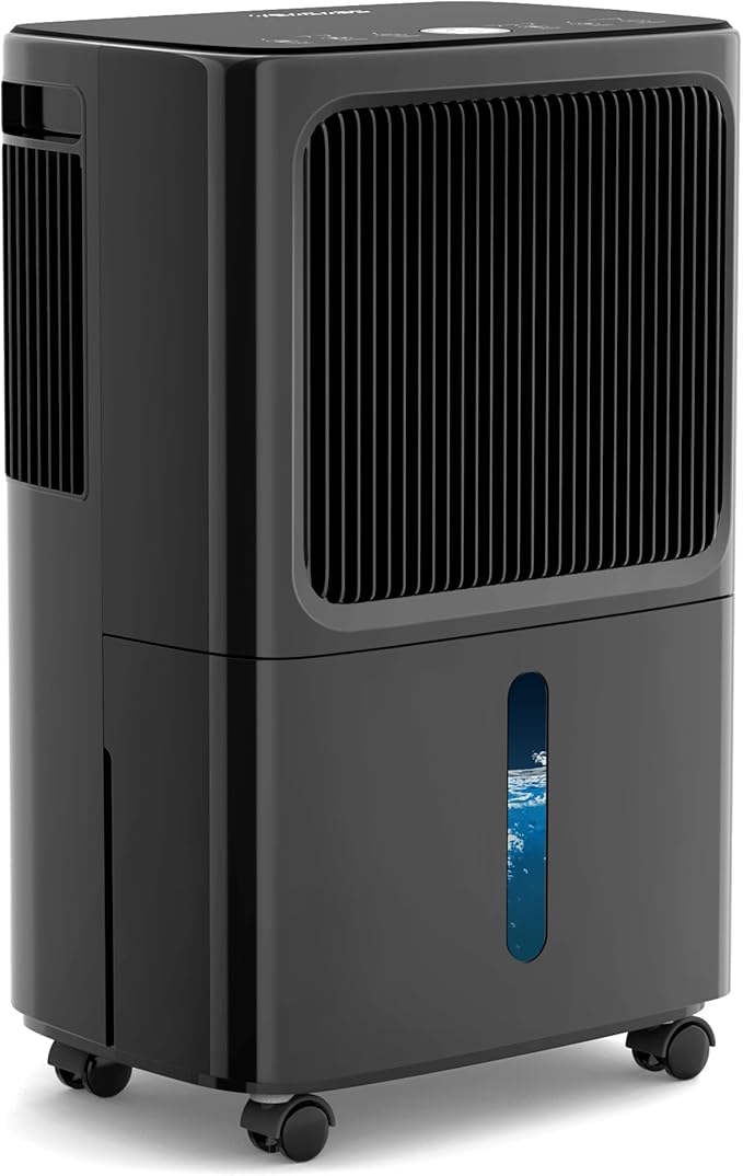 2500 Sq.Ft Dehumidifiers for Home with Drain Hose Max 34 Pints, VEAGASO Dehumidifier for Basement, Bathroom, Bedroom, Three Modes, Intelligent Humidity Control, Dry Clothes, 24HR Timer (BLACK) by VEAGASO