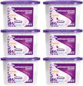 CANAGER Lavender Vanilla Moisture Absorber Box,Odor Eliminator and Dehumidifier Boxes for Closet,Bedroom,Kitchen,Bathroom-6 Packs,Cups - Traps Moisture for Fresher, Cleaner Air Purple by CANAGER
