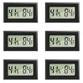 6 Pack Mini Digital Hygrometer Thermometer Small Indoor Temperature and Humidity Meter Gauge with Temp Humidity Sensor Monitor Fahrenheit (℉) for Jars,Home,Room by Rojuna