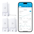 GoveeLife Outdoor Thermometer Hygrometer Subdevice H5107 (3 Pack), Mini Temperature Humidity Sensor with APP Notification Alert, IP 65 Waterproof (WiFi Gateway Not Included) by GoveeLife