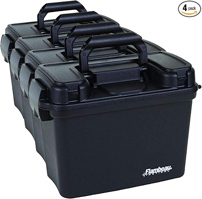 Flambeau Outdoors 6430SD, 14" Dry Box, Black, Medium (Pack of 4) by FlambeauOutdoors