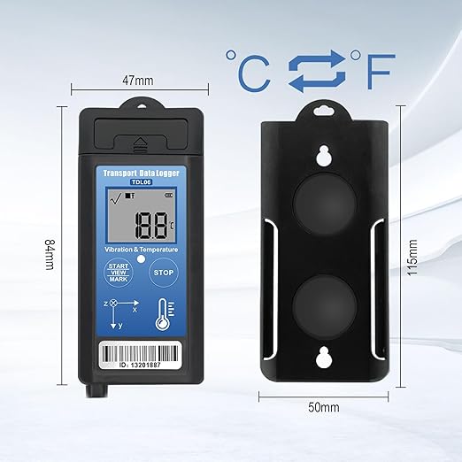 Tzone Vibration Data Logger 3-Axis Shock Datalogger USB with Temperature Recording,Digital Shipping Vibration Meter Recorder Transport Logger for Shock Sensitive Goods Monitor,Auto Report 34560 Points - Image 6