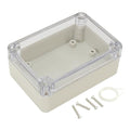 ABS Plastic Junction Box, Dustproof Waterproof IP65 Electrical Box - Universal Project Enclosure Grey, with PC Transparent/Clear Cover 3.26"x2.28"x1.3"(83mm x 58mm x 33mm) by AWCLUB