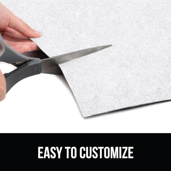 GORILLA GRIP LeakGuard Non-Adhesive Under Sink Mat for Kitchen Cabinet, Waterproof Quick Dry Shelf Liner, Durable Absorbent Felt Mats for Bathroom Sinks, Cabinets, Dresser, Easy to Trim, 24x24 White - Image 5