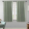 H.VERSAILTEX Blackout Curtains Thermal Insulated Window Treatment Panels Room Darkening Blackout Drapes for Living Room Back Tab/Rod Pocket Bedroom Draperies, 52 x 63 Inch, Light Sage, 2 Panels by HVERSAILTEX