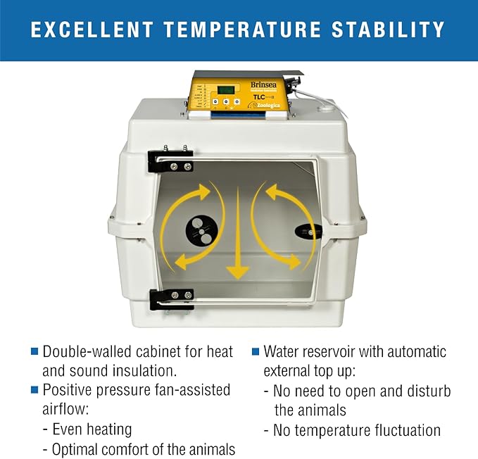 Brinsea TLC-40 Zoologica II Bird Brooder & Pet Recovery Incubator with Humidity Control for Sick Animals, Ideal for Large Birds, Newborn Puppies, Kittens, and Small Animals - Image 7