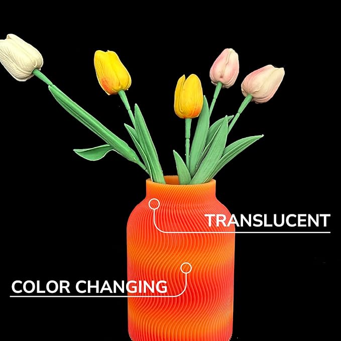 Polymaker Panchroma Gradient PLA Translucent Orange and Yellow 3D Printing Filament 1.75mm 1KG, Premium Gradient PLA, Easy to Print, AMS Compatible, Perfect for Lamp Shades, Vases, Ornaments - Image 3