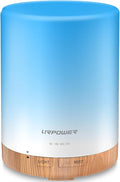 URPOWER 300ml Essential Oil Diffuser Ultrasonic Air Humidifier AUTO Shut Off Aromatherapy Scent Diffuser Night Light 7 Color Changing LED Lights and 4 Timer Settings for Home Office Yoga by URPOWER