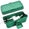 Hrensaw Small Weatherproof Electrical Connection Box(Inner 5.5 x 3 x 2.2inch),Outdoor Electrical Box,Waterproof Extension Cord Covers for Plug, Extension Cables, Holiday Lights,Green by Hrensaw