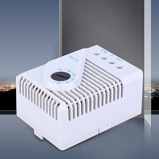 Mechanical Humidity Controller, 2-3 Pole Terminal, 12‑250V Input, Back Rail Slot to Attach to 35mm Rails, Prevent Condensation and Erosion, Heat (MFR012) - Image 3