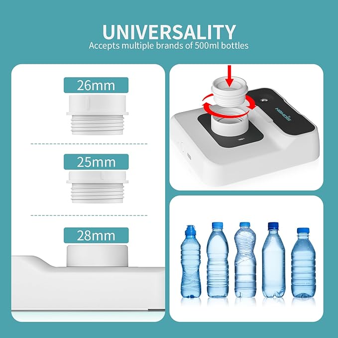 Portable Humidifiers for Travel, Small Mini Humidifier with Auto Shut-Off, Nightlight and Storage Bag for Hotel, Bedroom or Office, Plant Humidifier Indoor, White - Image 7