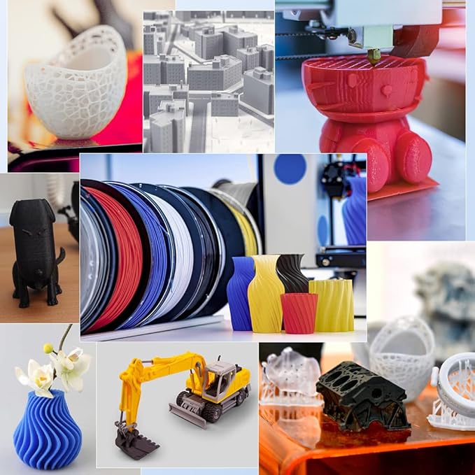 Creality PETG Filament 1.75mm Transparent Blue, 3D Printer Filament No-Tangling, Strong Bonding and Overhang Performance Dimensional Accuracy +/-0.02mm, 2.2lbs/Spool - Image 7