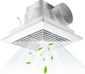 FEITON 90 CFM Bathroom Fan Exhaust Fan Ceiling Mount, 25W, 110V, 0.95 Sones, Square Quiet Ventilation, 4-in Duct, 8" x 8" Mounting Hole by FEITON