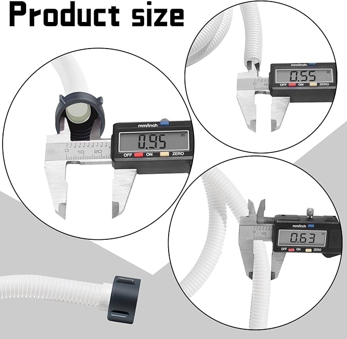 Dehumidifier Drain Hose 3/4 Inches FHT Connection with Rust-Resistant PE Connectors Cuttable Drainage Pipe Replacement Hose for Most Brand of Dehumidifiers, 5 Feet White - Image 5