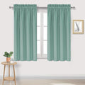 DWCN Blackout Curtains for Living Room Thermal Insulated, Energy Saving & Noise Reducing Bedroom Curtains, Sage Green, W 42x L 45 Inch, Set of 2 Rod Pocket Curtain Panels by DWCN