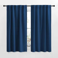 NICETOWN Blackout Curtain Panels for Living Room - (Moroccan Blue Color) 34x48 inch, 2 Panels Set, Room Darkening Blackout Drapes for Window by NICETOWN