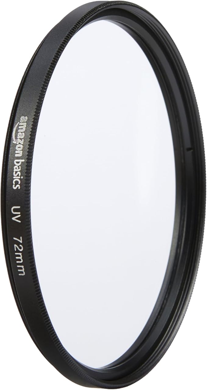 Amazon Basics UV Protection Camera Lens Filter, Scratch Resistant, Dust Resistant, Photography Filter, 72mm by AmazonBasics