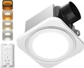 Amico Bathroom Exhaust Fan with Light, 80 CFM 1.0 Sones, Ceiling Mounted Retrofit Ventilation Fan with 1400LM 18W LED Light, 3000K/4000K/5000K Selectable & Nightlight, Remote, FCC Certified by Amico