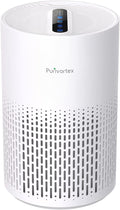 Purivortex Air Purifiers for Home, Quiet HEPA Air Filter for Pollen, Smoke, Dust, Pet Dander, Odor, Hair, Covers Up to 880 Sq Ft, PX500 White by Purivortex