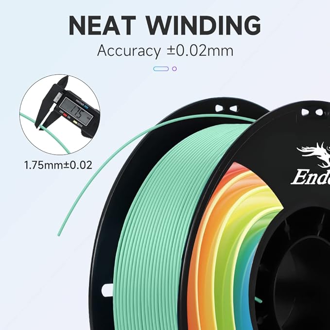 Creality 3D Printer Filament, PLA Plus Filament 1.75mm Jade Green, PLA Pro Toughness Upgraded Dimensional Accuracy +/- 0.03mm, 1KG Spool(2.2lbs) Ender PLA+ Filament for Most 3D Printer - Image 2