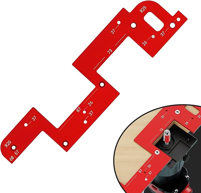 Handle Slotting Mold Arc, Arc Grooving Auxiliary Tool, Invisible Embedded Handle Slotting Template, Slotting Tool, Woodworking Round Corner Radius Templates, Handle-Free Slotting Mold by Xanadued