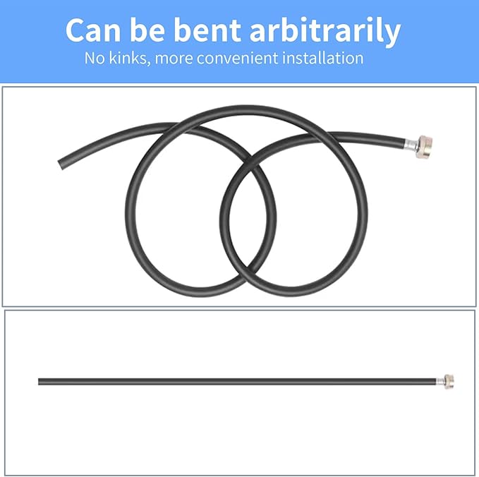 Dehumidifier Hose, ¾ Inch FHT Connection, No Kink, 5 Feet, Black - Image 3