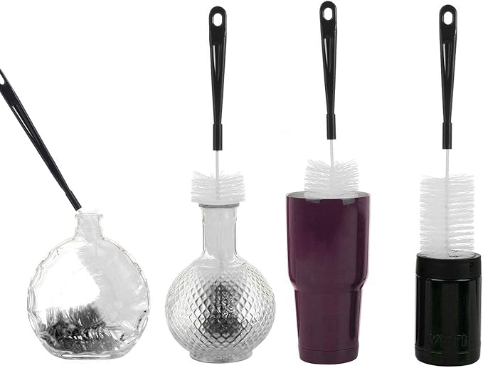 ALINK 16 inch Extra Long Black Bottle Cleaning Brush Cleaner for Washing Narrow Neck Beer/Wine/Thermos, Sport Well/Brewing Bottles/Hummingbird Feeder - Image 9