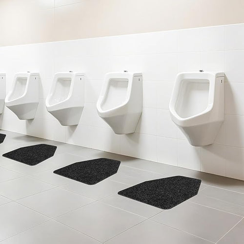 12 Pack Commercial Urinal Mats, Non-Slip Urinal Floor Mat for Men's Bathroom, Washable Rubber Urinal Pads for Business Bathroom - Image 2