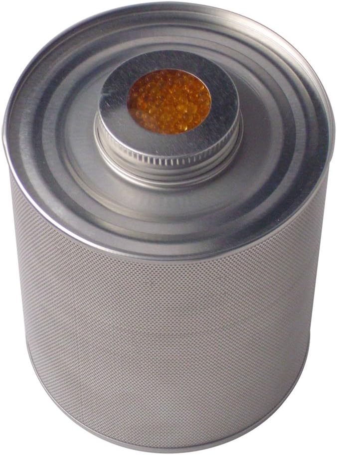 750g Indicating Silica Gel in Steel Canister – Moisture Absorber for Storage & Protection by DryPacks