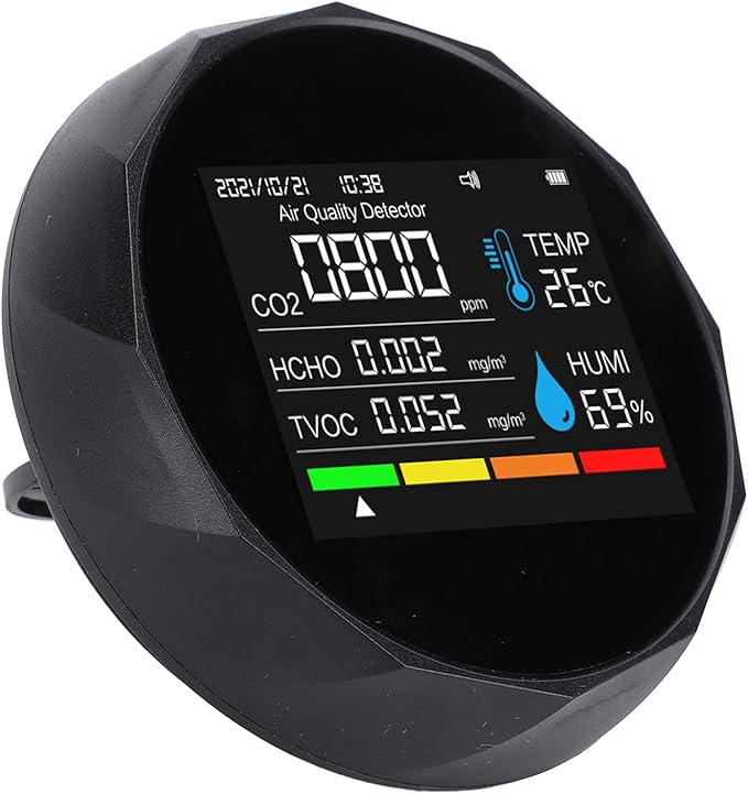 Fafeicy 5 in 1 Indoor Air Quality Detector Bluetooth APP Accurate Sensor for HCHO PM2.5 Temperature Humidity - Image 4