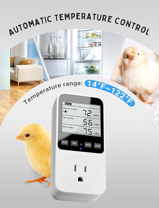 INKBIRDPLUS Temperature and Humidity Controller, Temperature Humidity Alarms, Ideal for Greenhouses, Reptiles, Incubators, Home Brewin - Image 4