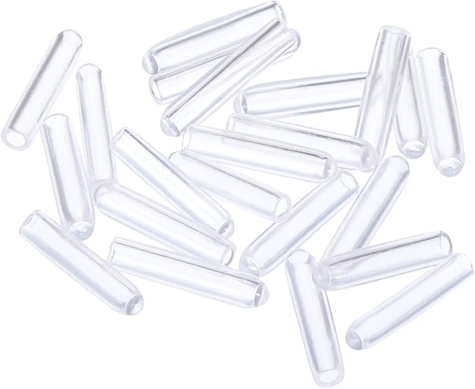 uxcell 20pcs Rubber End Caps 2mm ID Vinyl PVC Round Tube Bolt Cap Cover Screw Thread Protectors Clear - Image 4