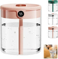 Smart 2L Cool Mist Humidifier for Bedroom, Quiet Desktop Air Moisturizer with Auto Shut-Off, Personal Humidifier for Home Office and Small Spaces (Pink) by Unknown