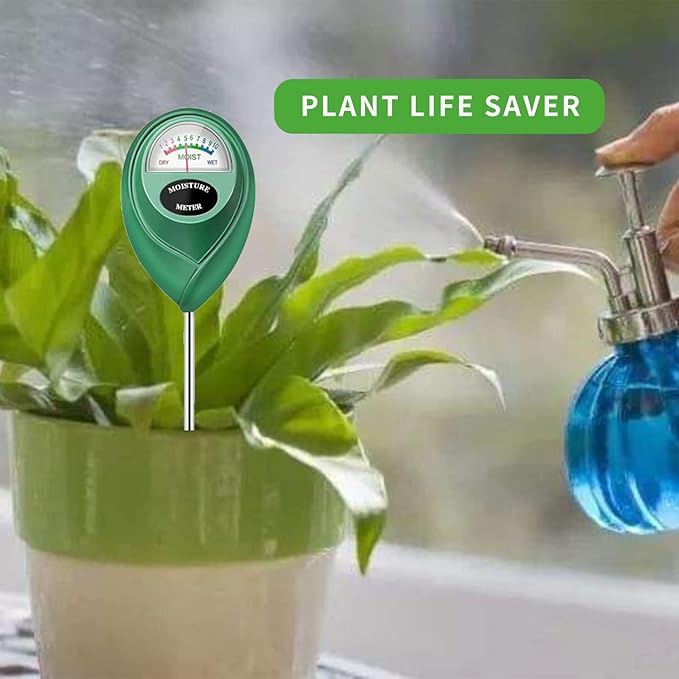 Soil Moisture Meter, Soil Moisture Monitor for House Plants, Soil Hygrometer Moisture Sensor for Indoor & Outdoor, Garden, Farm, Lawn Plant Care, No Battery Needed(Green) - Image 3