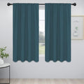 Easy-Going Rod Pocket Blackout Curtains for Bedroom, Room Darkening Window Curtains for Living Room, Thermal Insulated Noise Reduction Solid Window Drapes, 2 Panels(42x63 in, Bluestone) by Easy-Going