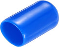 uxcell 20pcs Rubber End Caps 8mm(5/16") ID Vinyl PVC Round Tube Bolt Cap Cover Screw Thread Protectors,Blue by uxcell