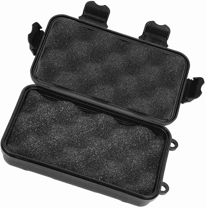 Water - Tight Storage Box | EDC Outdoor Survival Container for Electronics/Fishing Gear/Camping | Particle - Protected & Shock - Absorbing Dry Box with Silicone Gasket, 2 Sizes (S 8.9 X 1.5in) - Image 6