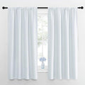 NICETOWN Bedroom Curtain Panels - Window Treatment Thermal Insulated Rod Pocket Room Darkening Curtains/Drapes for Bedroom (2 Panels, 42 by 63, Platinum - Greyish White) by NICETOWN