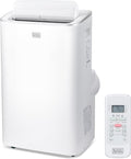 BLACK+DECKER Smart Portable Air Conditioner,12,000 BTU, for Rooms Up To 550 Sq. Ft., Portable AC with Inverter Compressor & Window Kit, BPACT08NM, White by BLACKDECKER