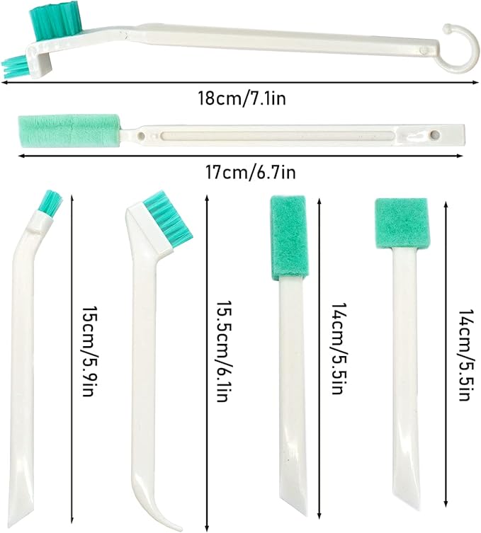 8Pcs Small Cleaning Brush for Household Use, Bottle Brush Cleaner, Scrub Brushes for Cleaning, Crevice Cleaning Tool For Gaps Corner Water Bottles Small Spaces Keyboard, Window Door Track - Image 2