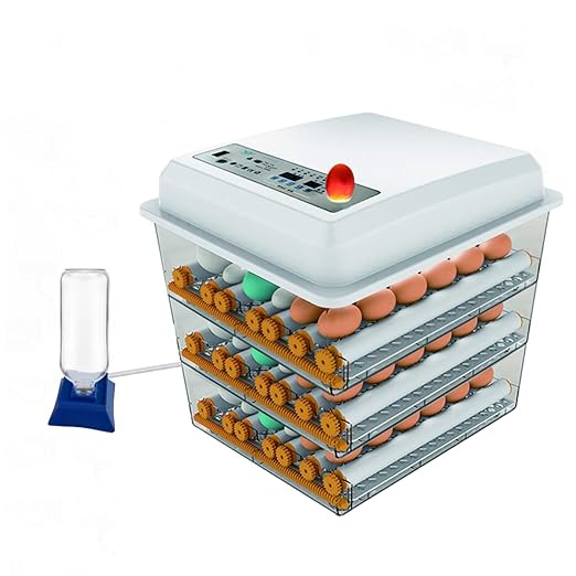 JAEDO 170 Egg Incubator Poultry Hatcher with Fully Automatic Egg Turning and Temperature Humidity Control for Chickens Ducks Goose Birds, Built-in Egg Candler (176) by JAEDO