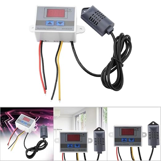 XH-W3005 Digital Hygrometer Switch Controller 220V Humidity Sensor 0~99% RH LCD Display Humidistat Controller - Image 3