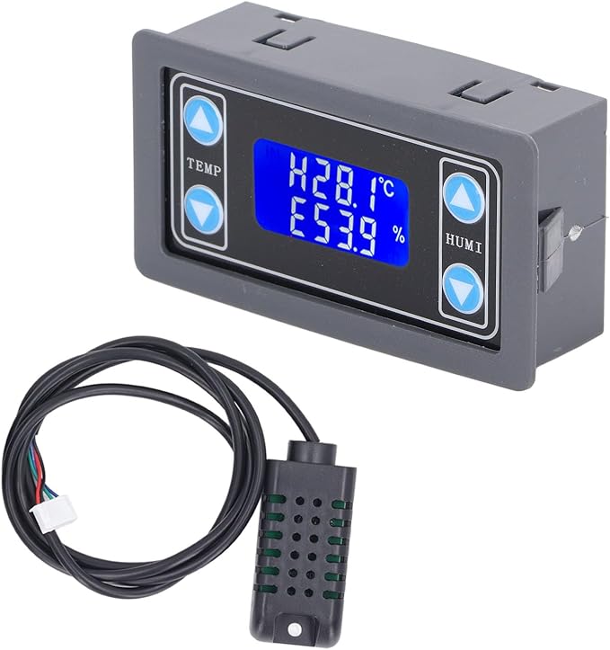 Temperature Humidity Controller Relay Output Digital Thermostat Humidistat Control Module with Indicator Light - Image 5
