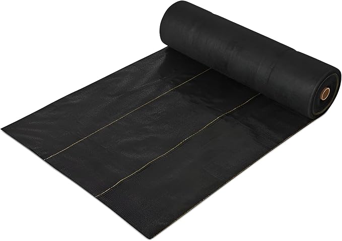 Dewitt Pro-5 Weed Barrier Fabric 5 oz, 3 x 250 Feet – Heavy-Duty Woven Landscape Ground Cover Mat for Raised Garden Bed, Greenhouse Gardening, Outdoor Landscaping, and Commercial Planting by DeWitt