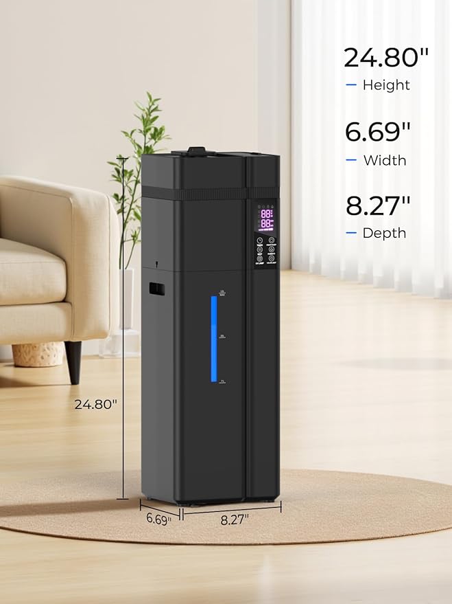 13L/3.43Gal Humidifier Large Room, 800ft² Coverage, 100H Runtime, Auto Humidity Control, Top Fill, Humidifiers for Bedroom, 35dB Quiet, Sleep Mode, Aroma Diffuser, 24H Timer, Auto Shut-off Protection - Image 9