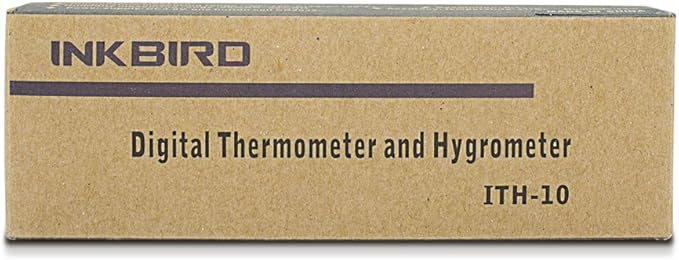 Inkbird ITH10 Digital Thermometer & Hygrometer, Black, Wall Mount, DC 3V, for Greenhouse Indoor Use Temperature & Humidity Monitor with Min/Max Memory - Image 7
