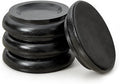 4 Pcs Solid Wood Upright Piano Caster Cups, Non-Slip & Anti-Noise for Floor Protectors Black by Unknown
